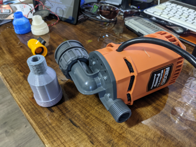 Ridgid Shop Vac Water Pump Hose Adapter - photo 2