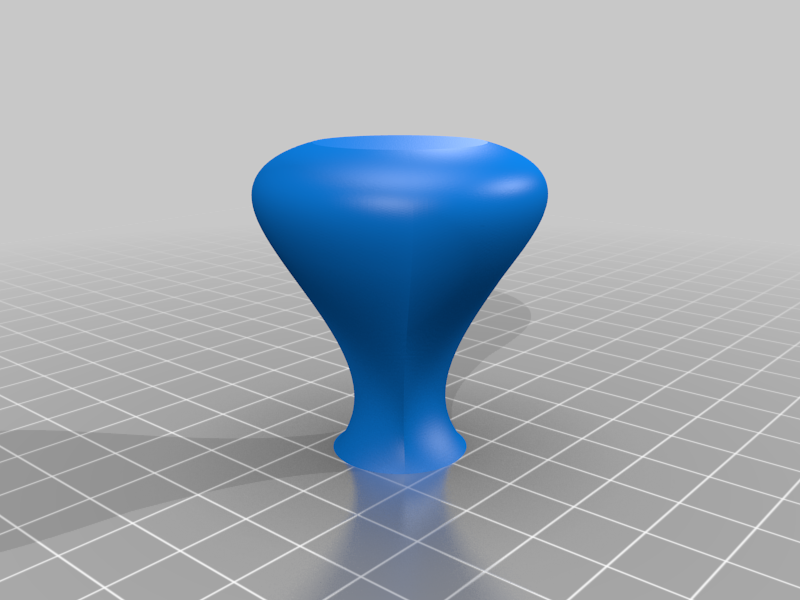 Closet door or cabinet pull handle knob