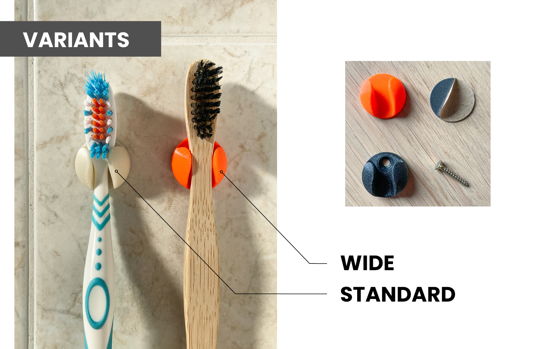Simple yet elegant toothbrush holder/ hanger - photo 4