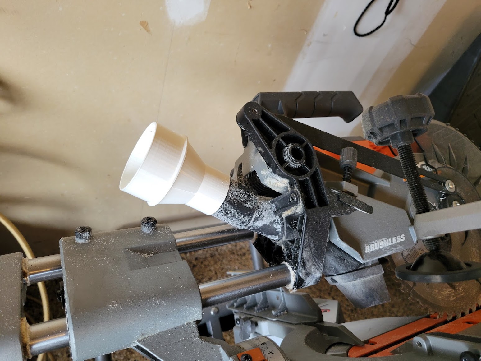 Ridgid Shop Vac to Ridgid Miter Saw Vacuum Hose Adapter