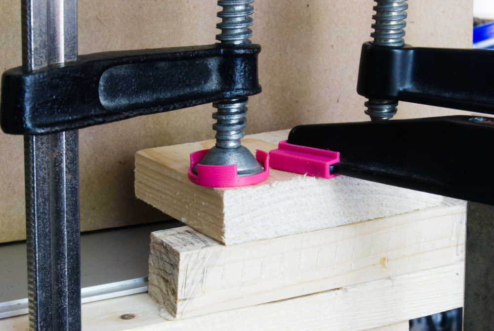 C-clamp / G-clamp cap and top