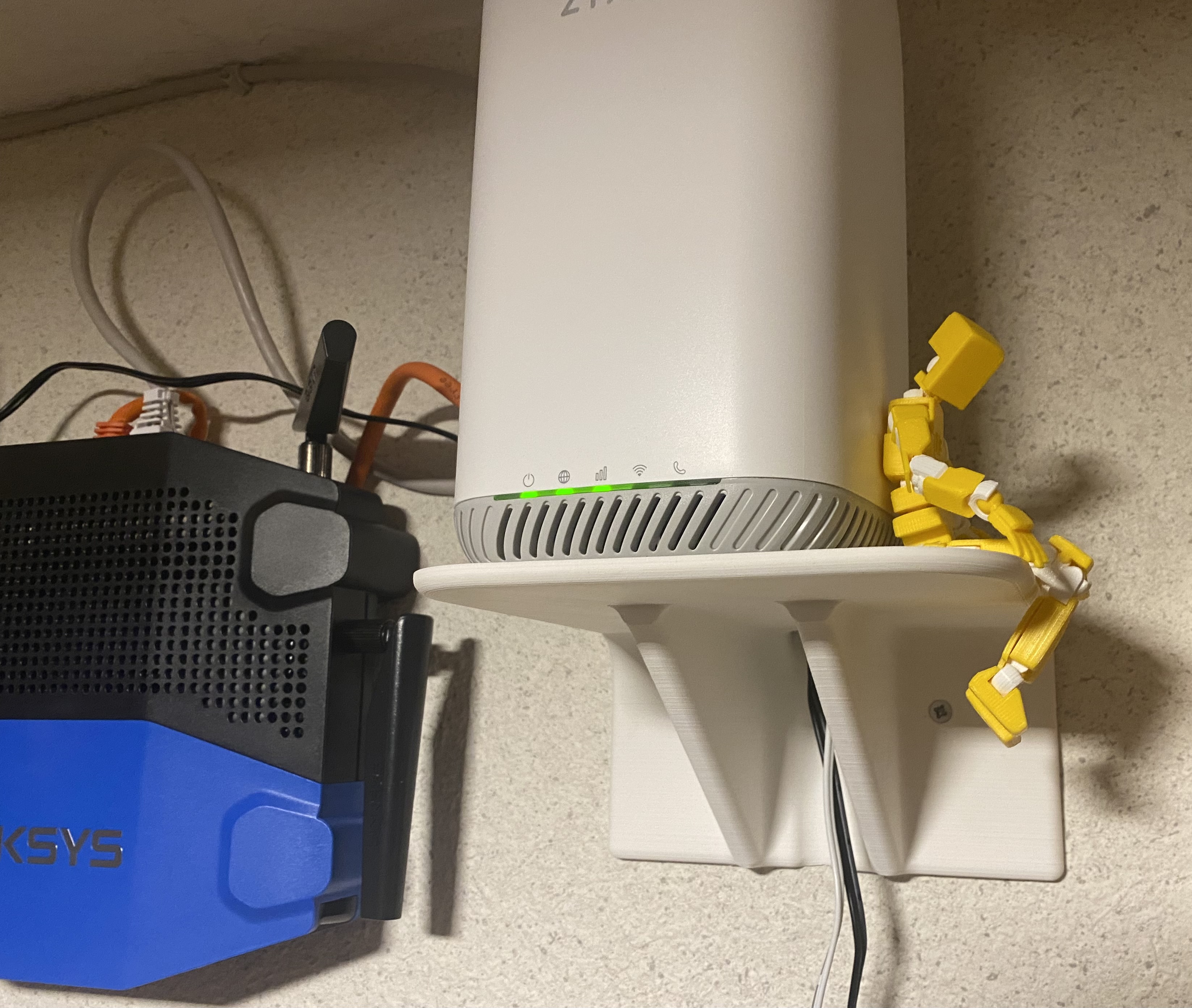 Shelf for mobile router, homepod, alexa, etc.