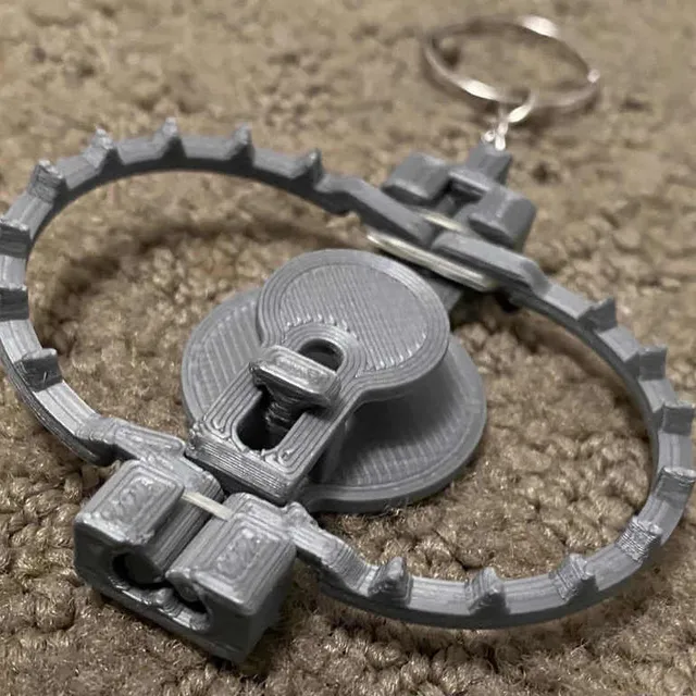 Mini bear trap keychain remix