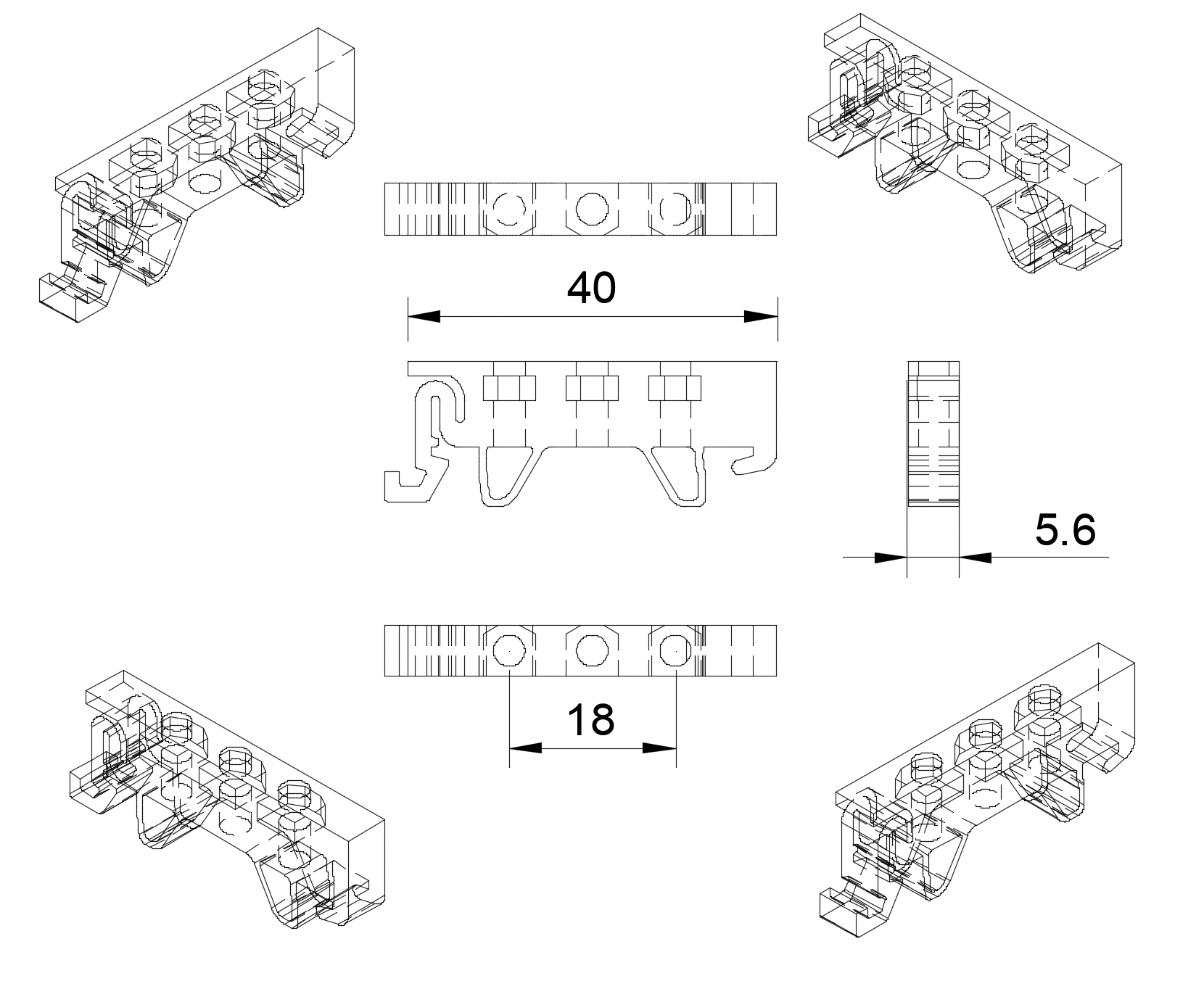 DIN rail clip - photo 4