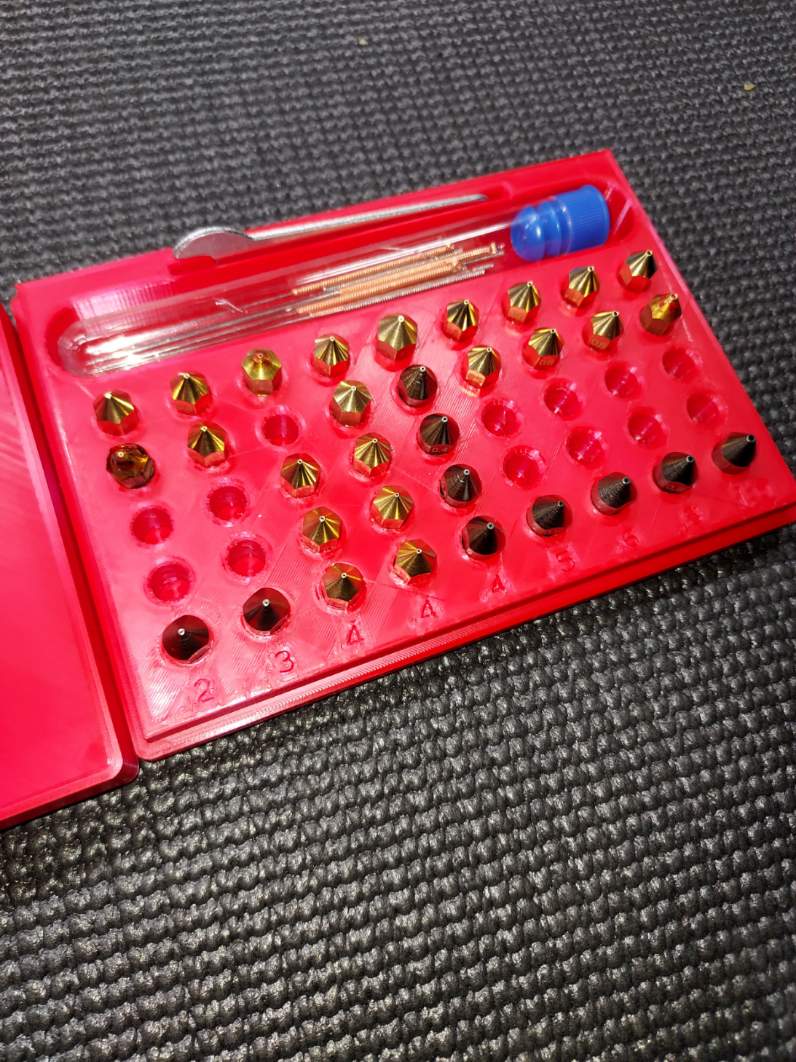 Nozzle Storage bin