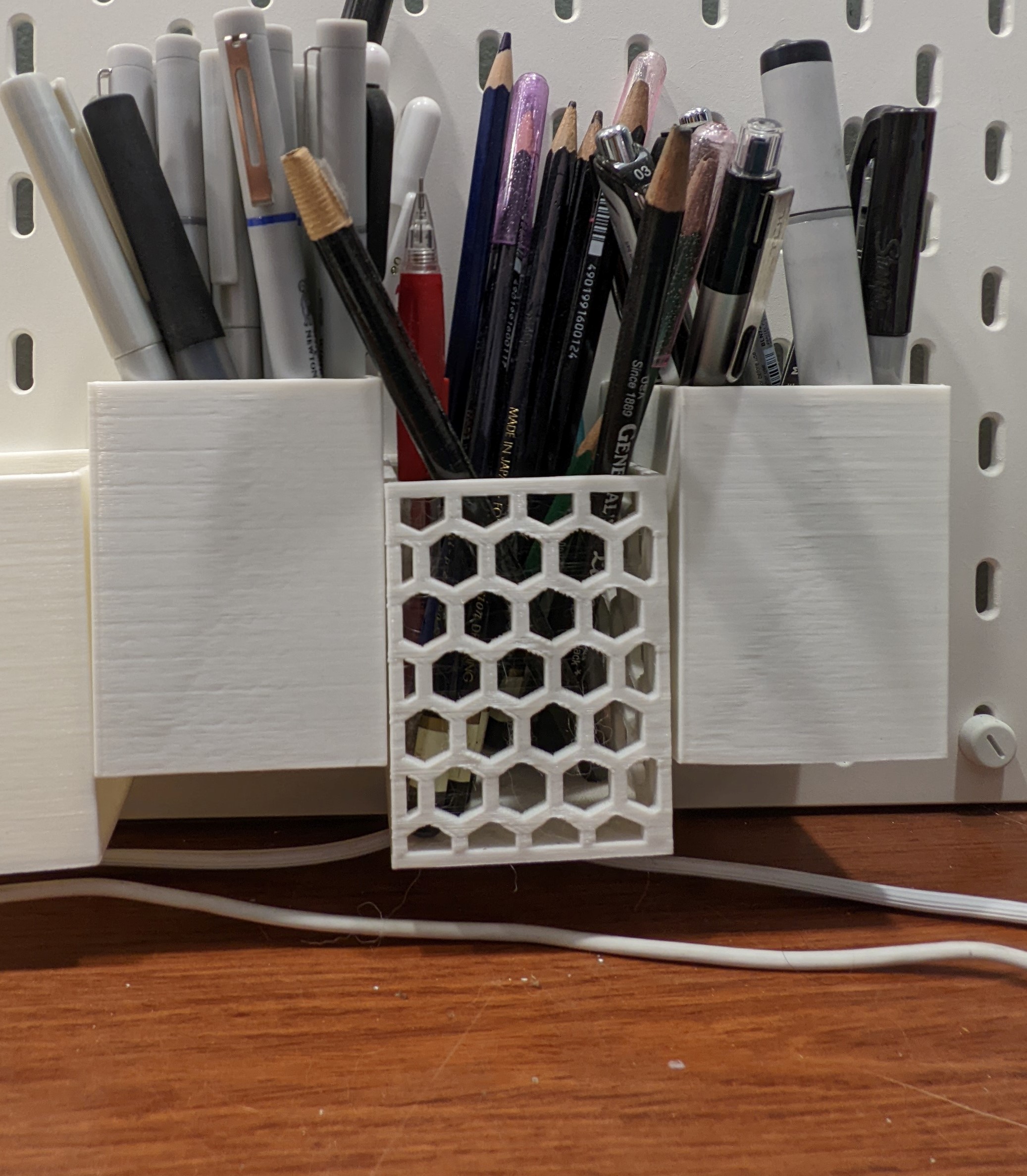 Ikea Skadis Peg Board Honey Comb Box