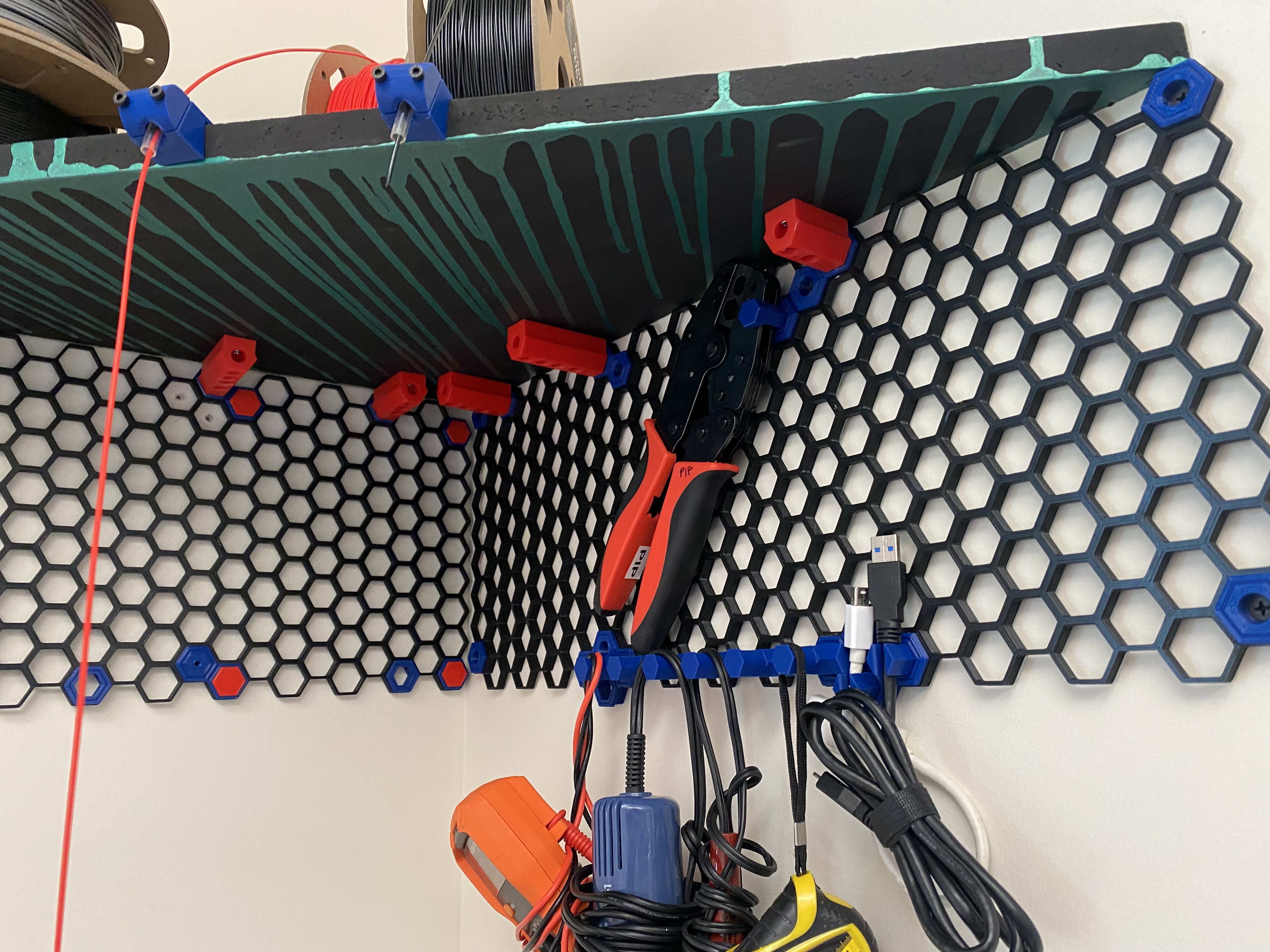 Floating Shelf Adapter for Honeycomb Storage Wall