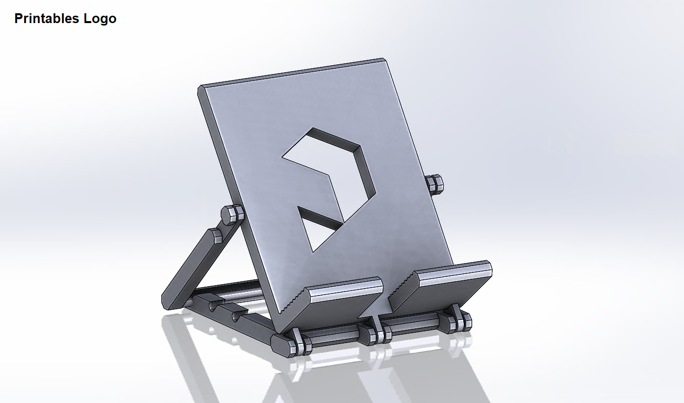 Print-in-Place Adjustable Phone Stand