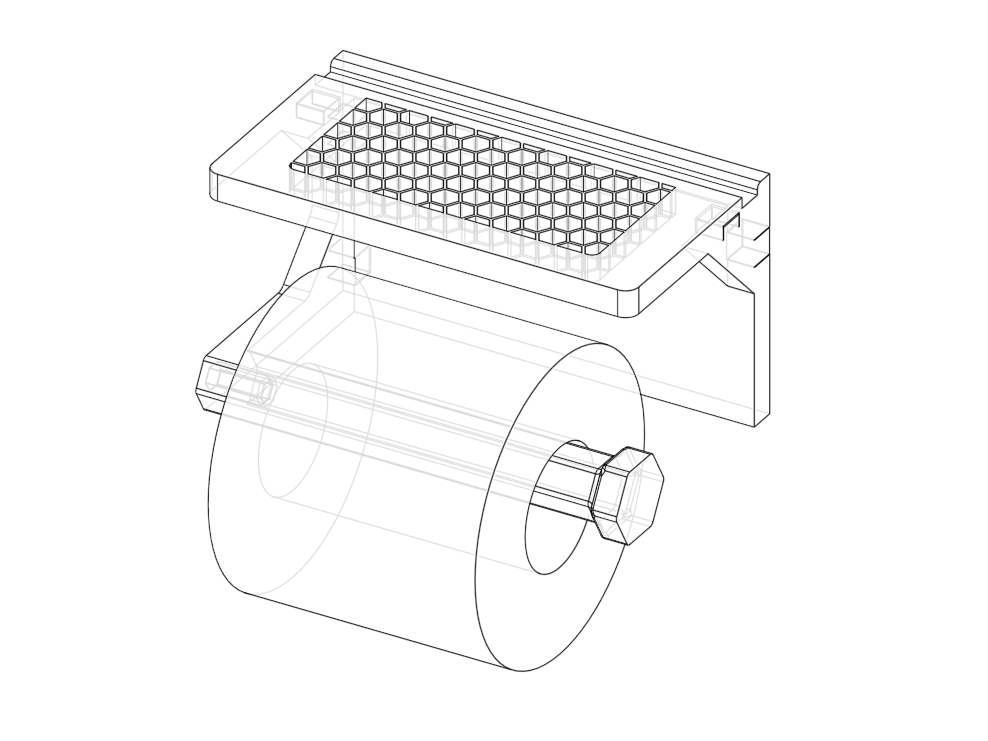 Phone stand on toilet paper holder - photo 2