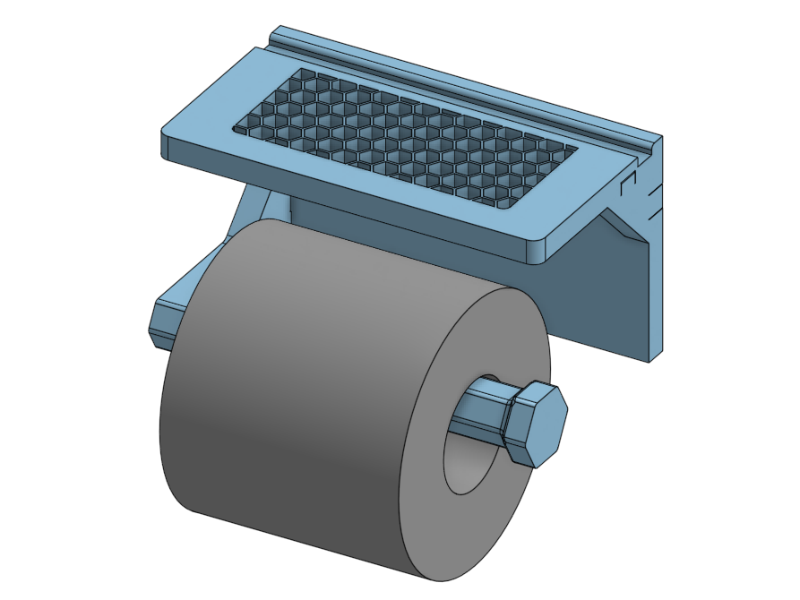 Phone stand on toilet paper holder - photo 4