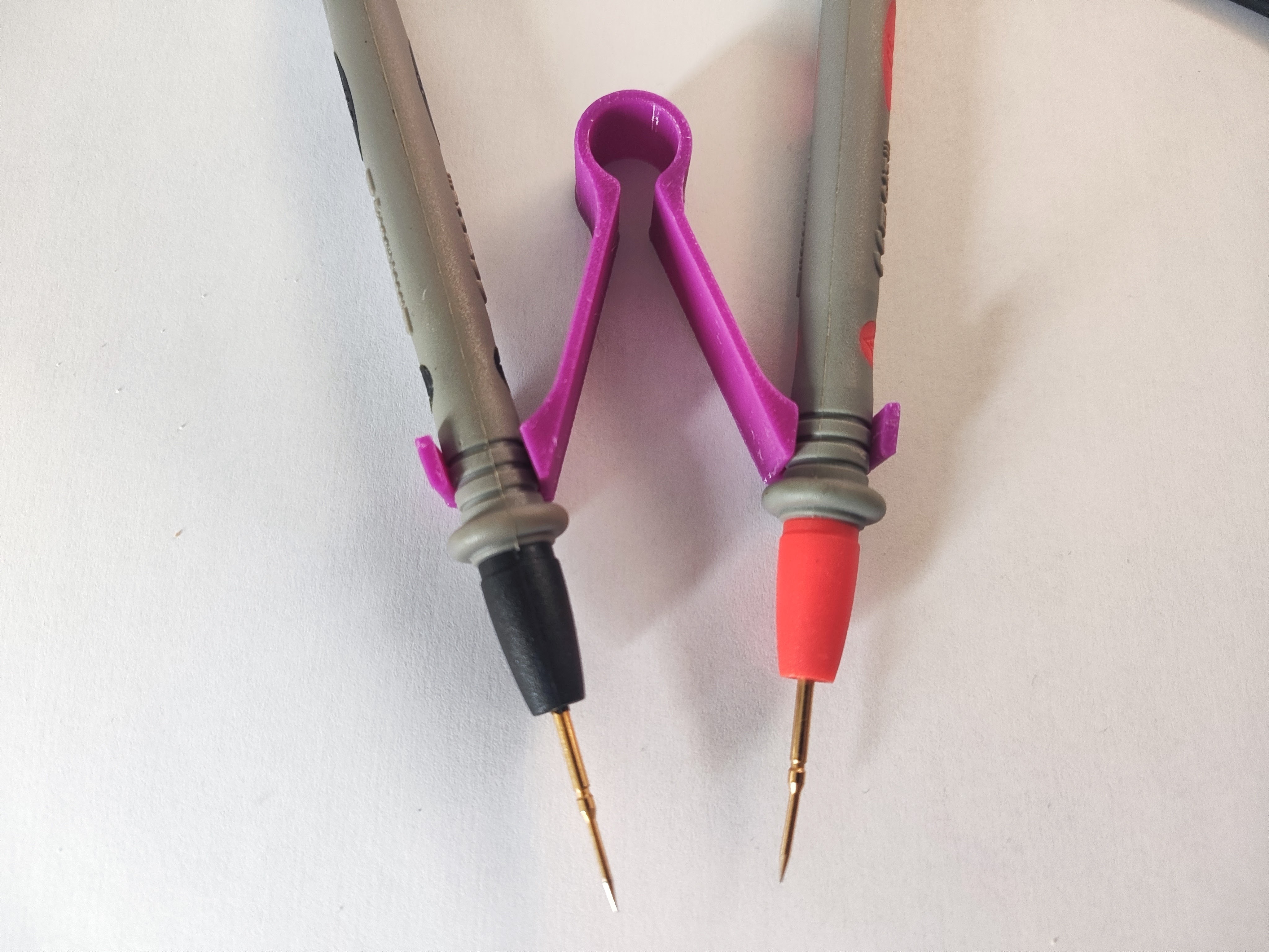 One-Hand Multimeter Probe Tweezer Adapter
