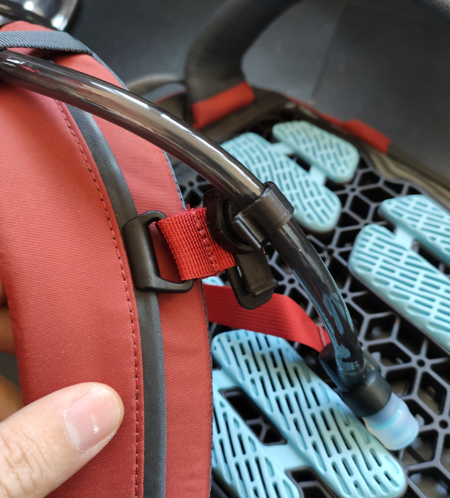 Hydration tube magnetic clip