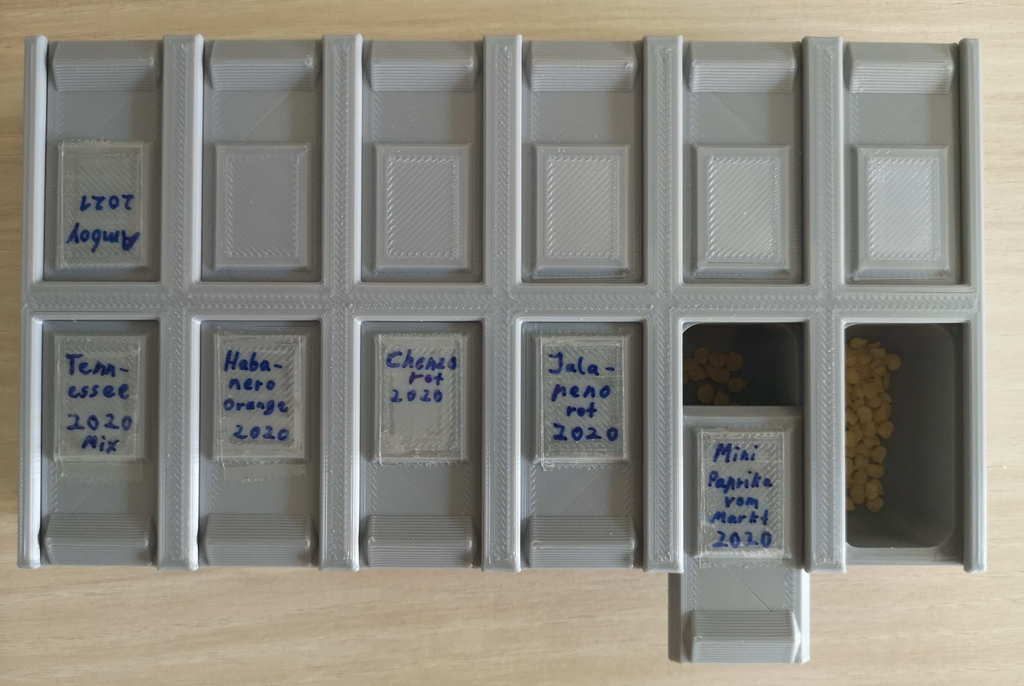 Plant seed storage box (loose seeds) / Aufbewahrungsbox für Pflanzensamen (lose Samen)  - photo 2