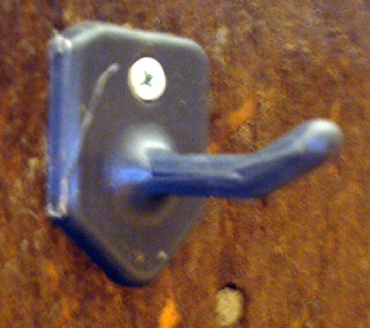 Hook for kitchen utensils or other tools  Mounts on wall with single screw - photo 3
