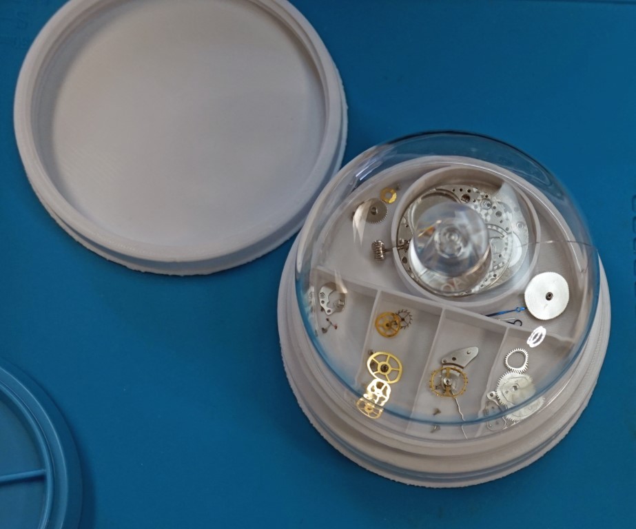 Stackable screw-top watch parts tray - photo 3