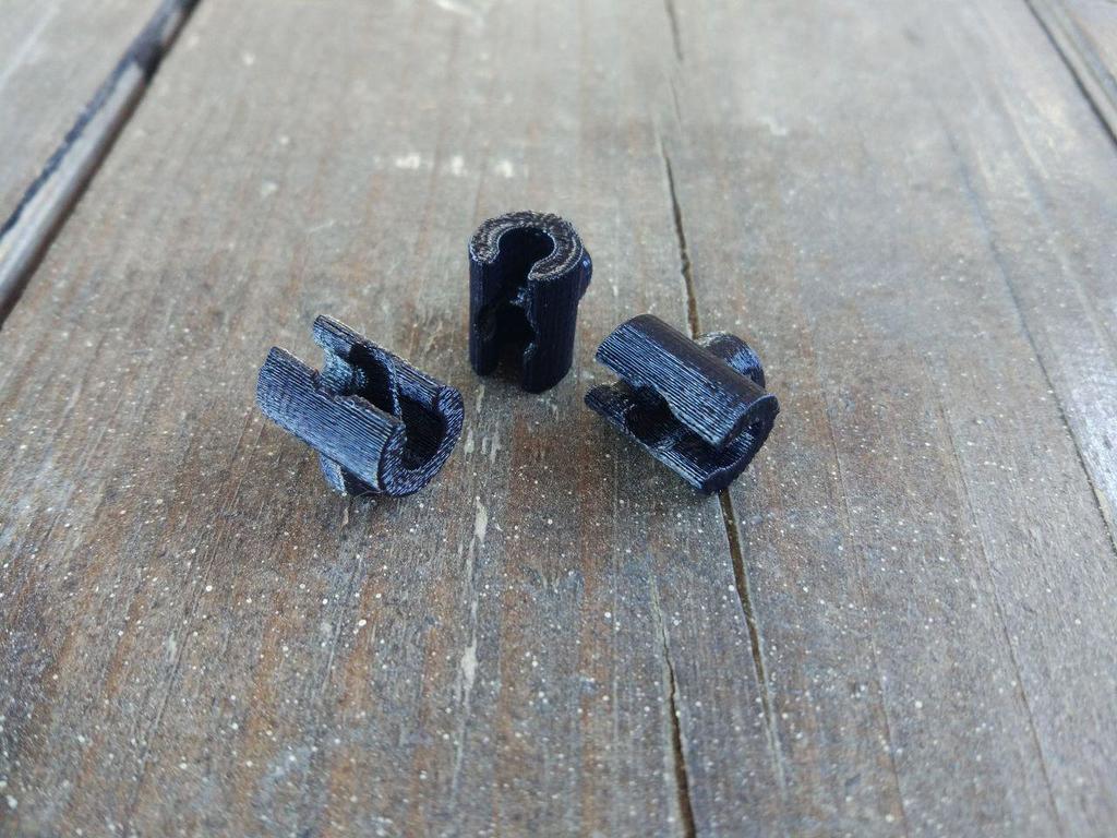 Bike brake tube clamp / cable holder - photo 4