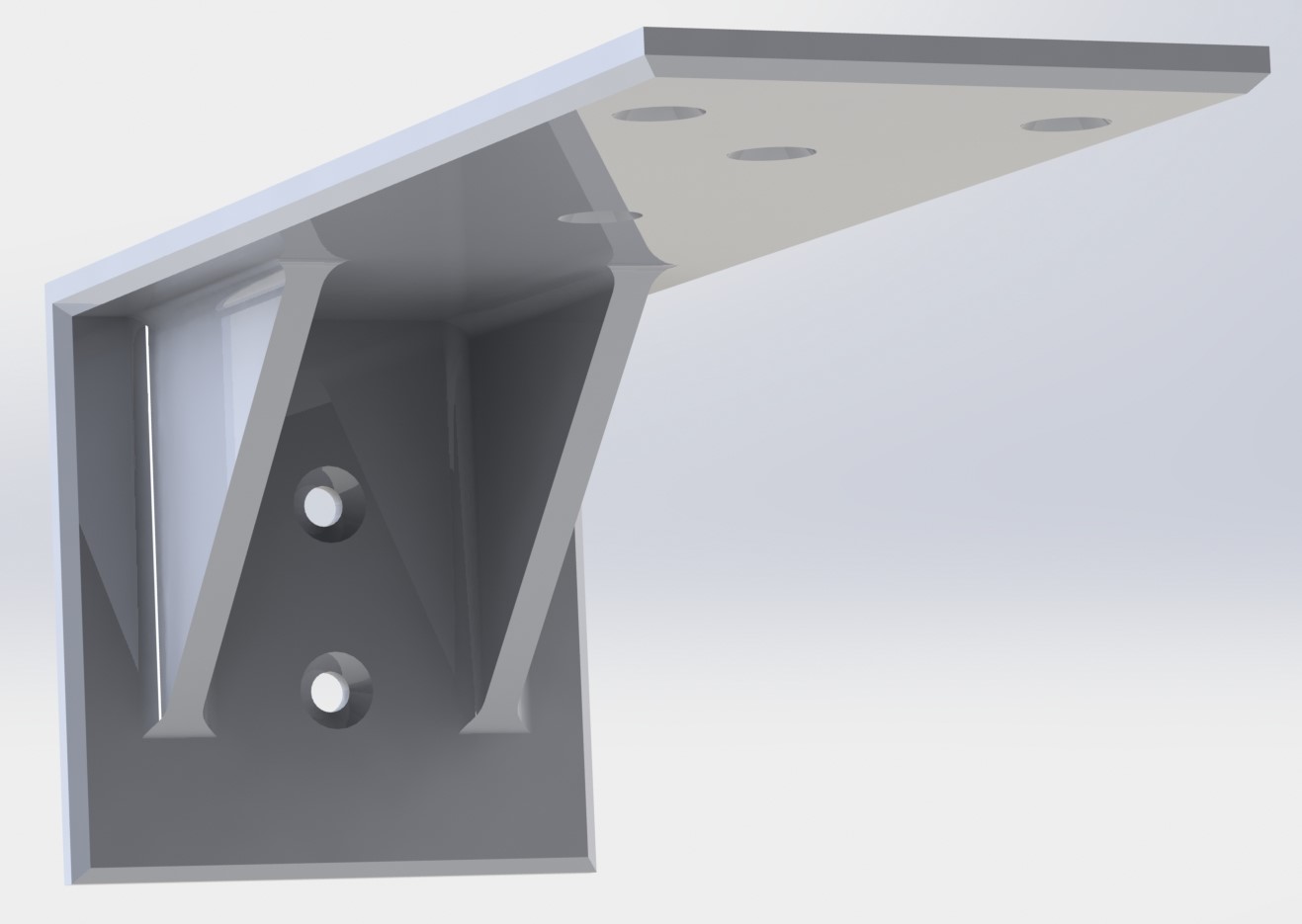 Support Wall Bracket For IKEA Lack Enclosure - photo 3
