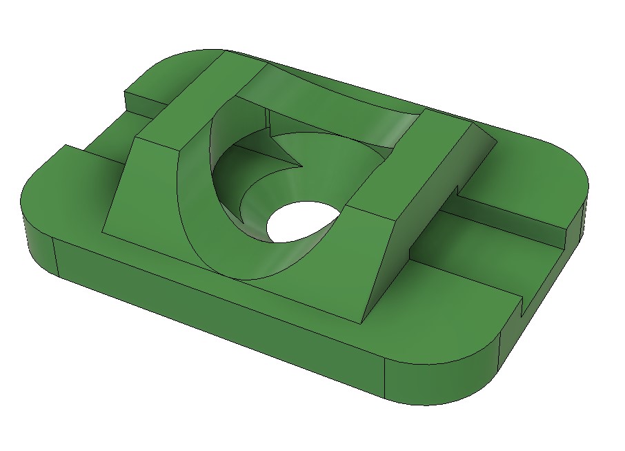 Cable tie wrap mount