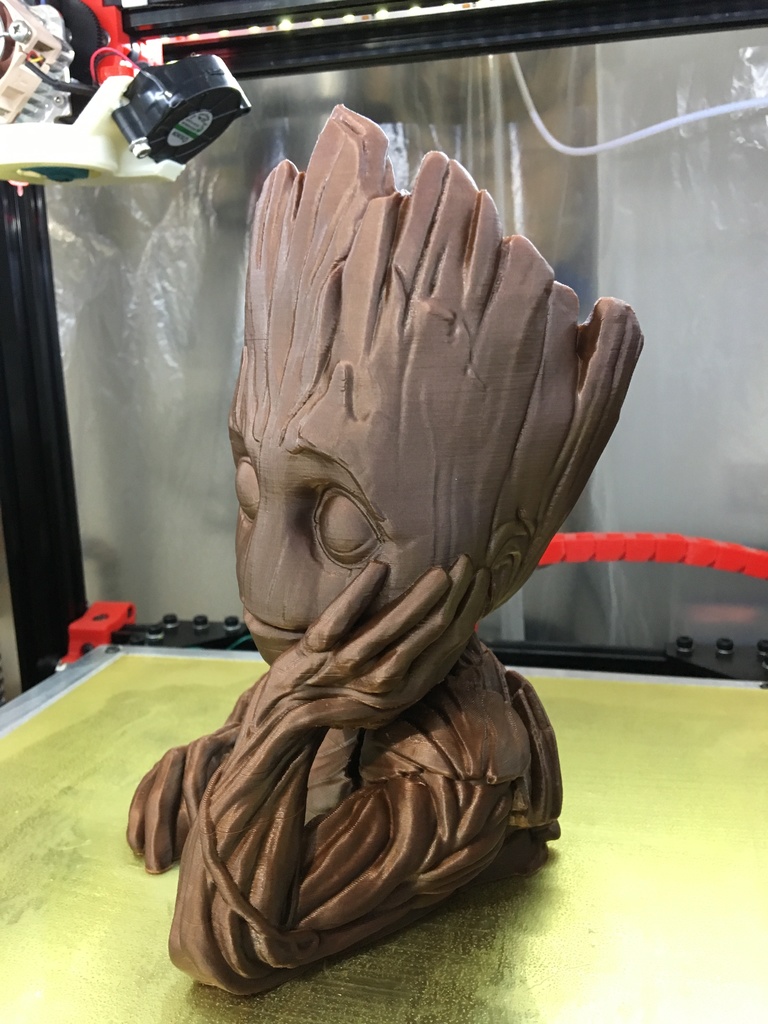 Groot Planter (Less supports, cleaner print, drain hole) - photo 2