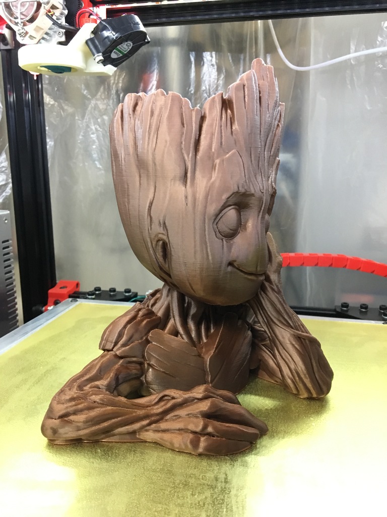 Groot Planter (Less supports, cleaner print, drain hole) - photo 4