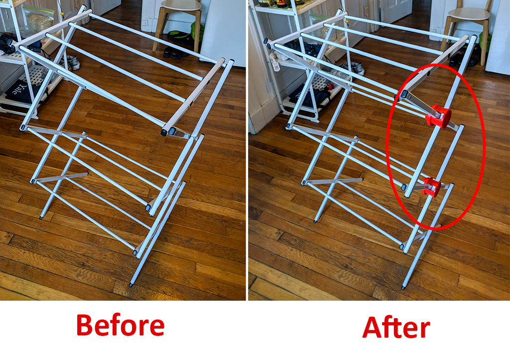 Foldable laundry drying rack repair kit