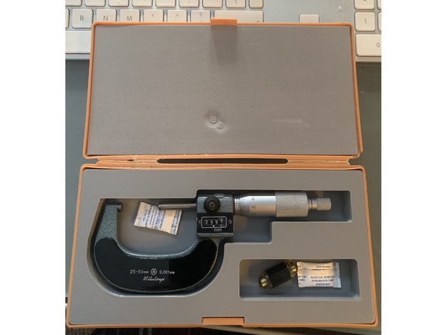 25-50mm Micrometer tray / insert