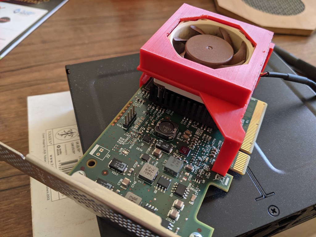 Fan Bracket for LSI 9207-8i with 40x20mm Fan (NF-A4x20)