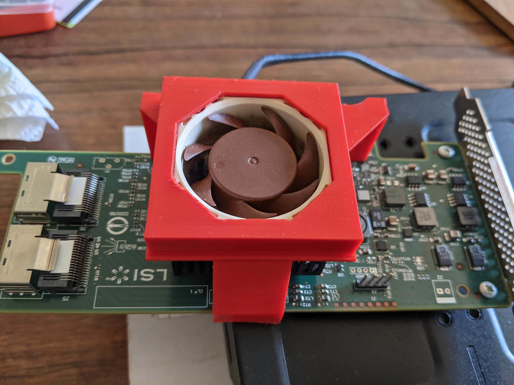 Fan Bracket for LSI 9207-8i with 40x20mm Fan (NF-A4x20) - photo 2