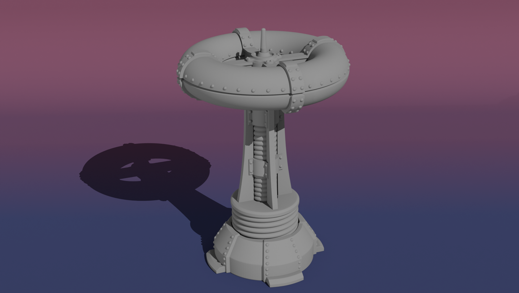 Steampunk Tesla Coil Tower Miniature