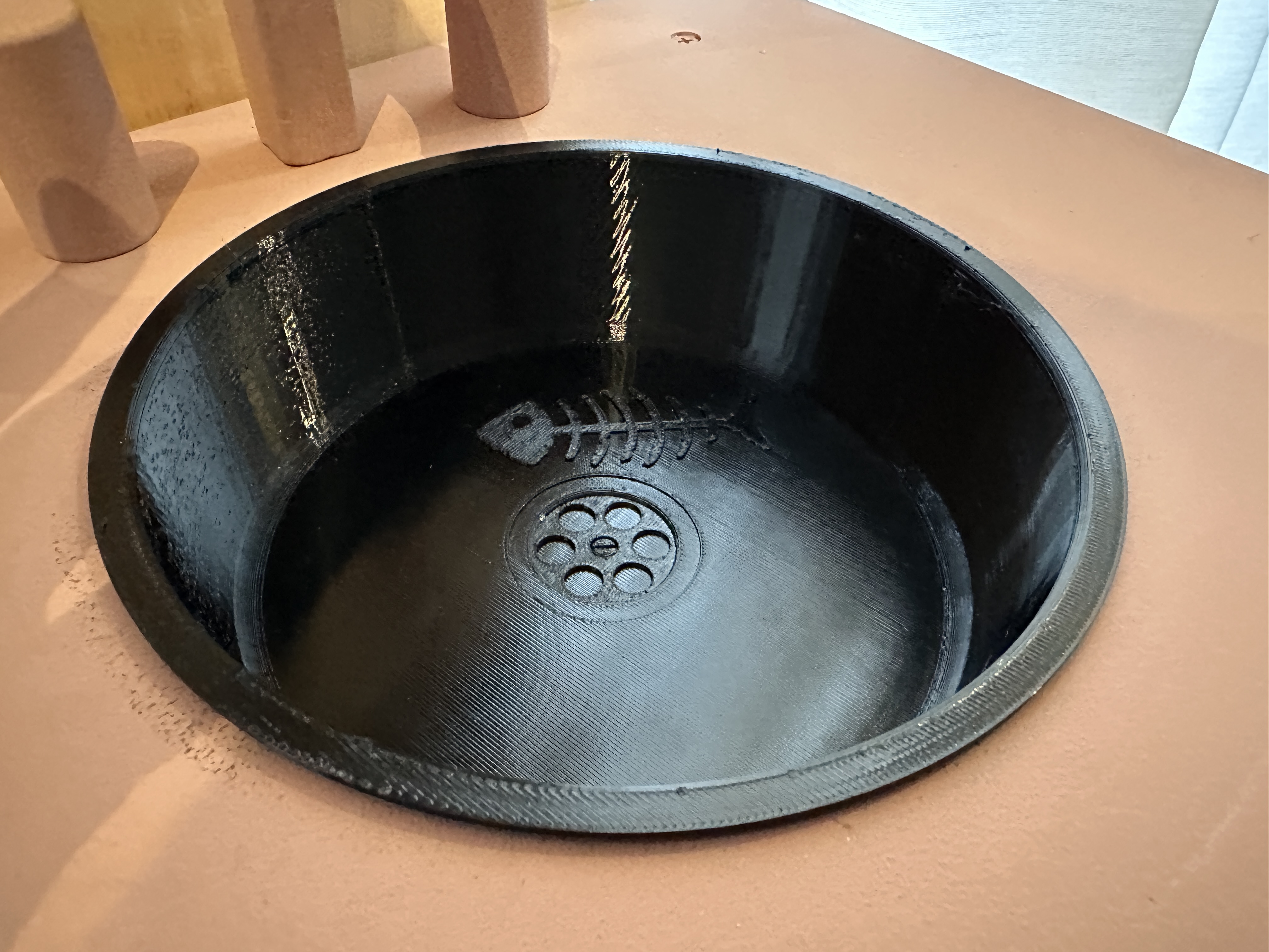 Mini Sink with Forgotten Fishbone for Kids’ Play Kitchen