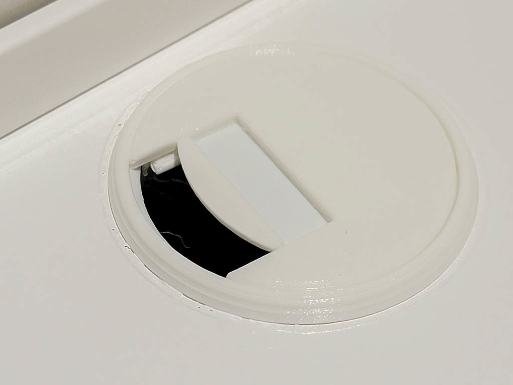 Desk Cable Port with Sliding Door - photo 2