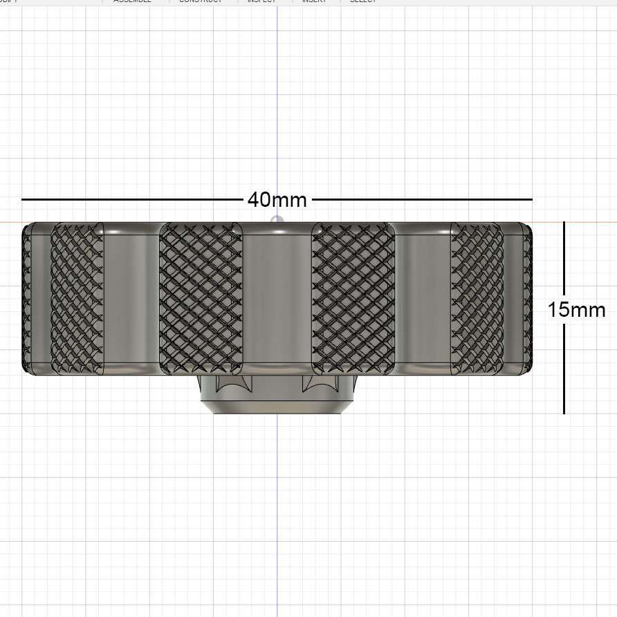 Ender 3 Knurled Extruder Knob (Parametric Fusion 360) - photo 3