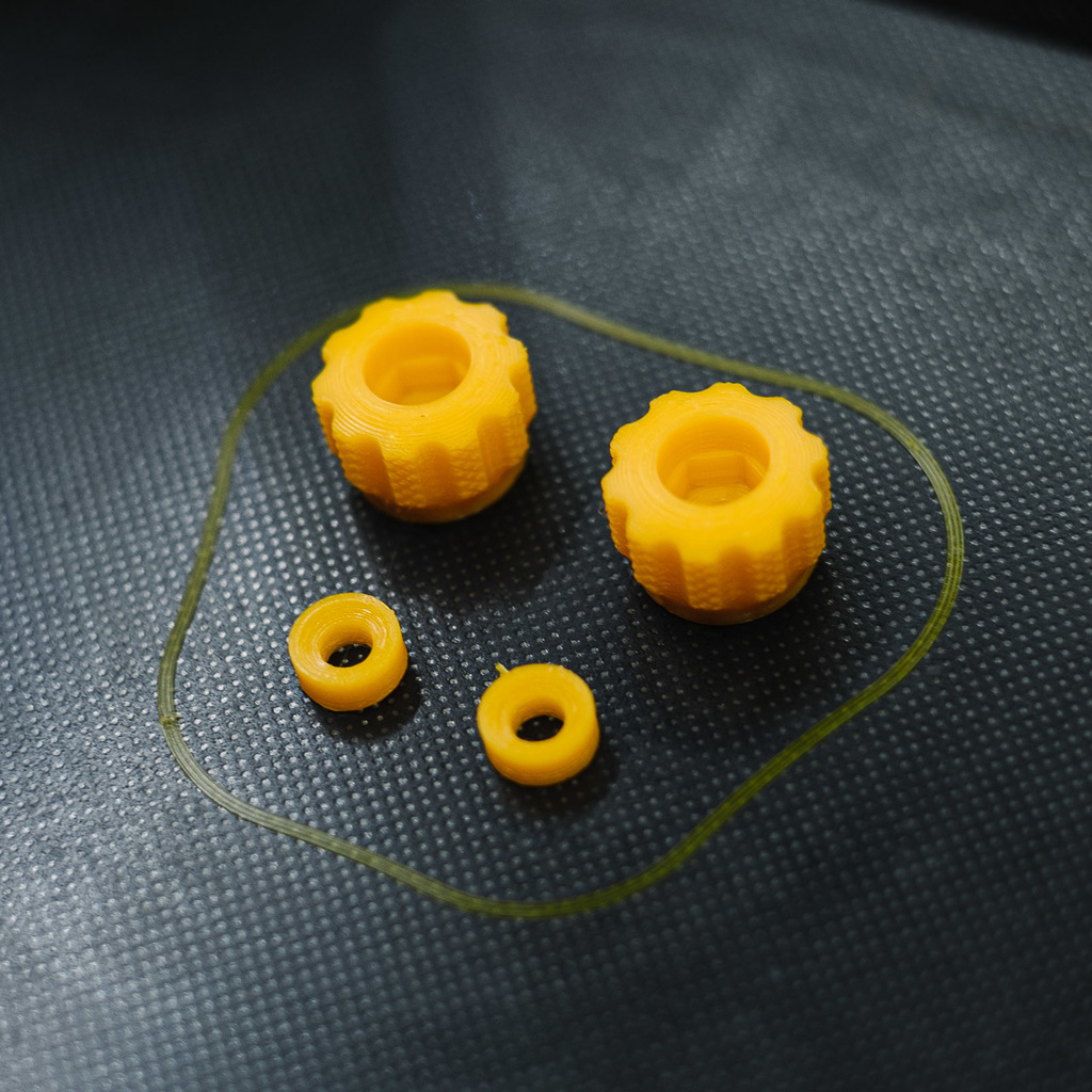 Knurled Ender 3 V2 Belt Tensioner Knob (Parametric Fusion 360) - photo 3