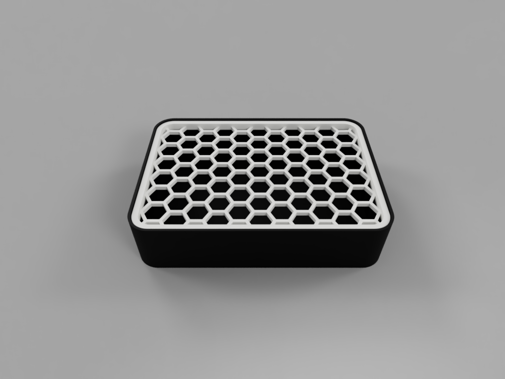 Somewhat parametric soap dish