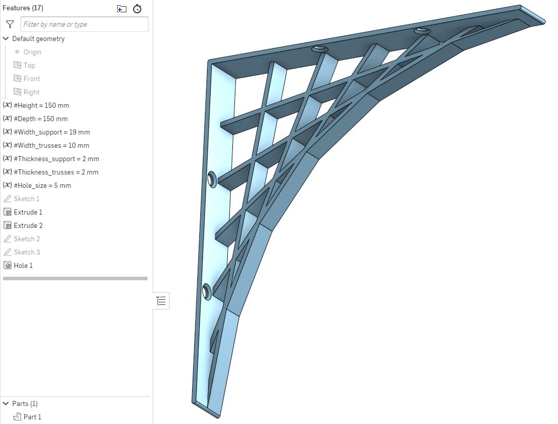 Parametric shelf bracket - photo 3