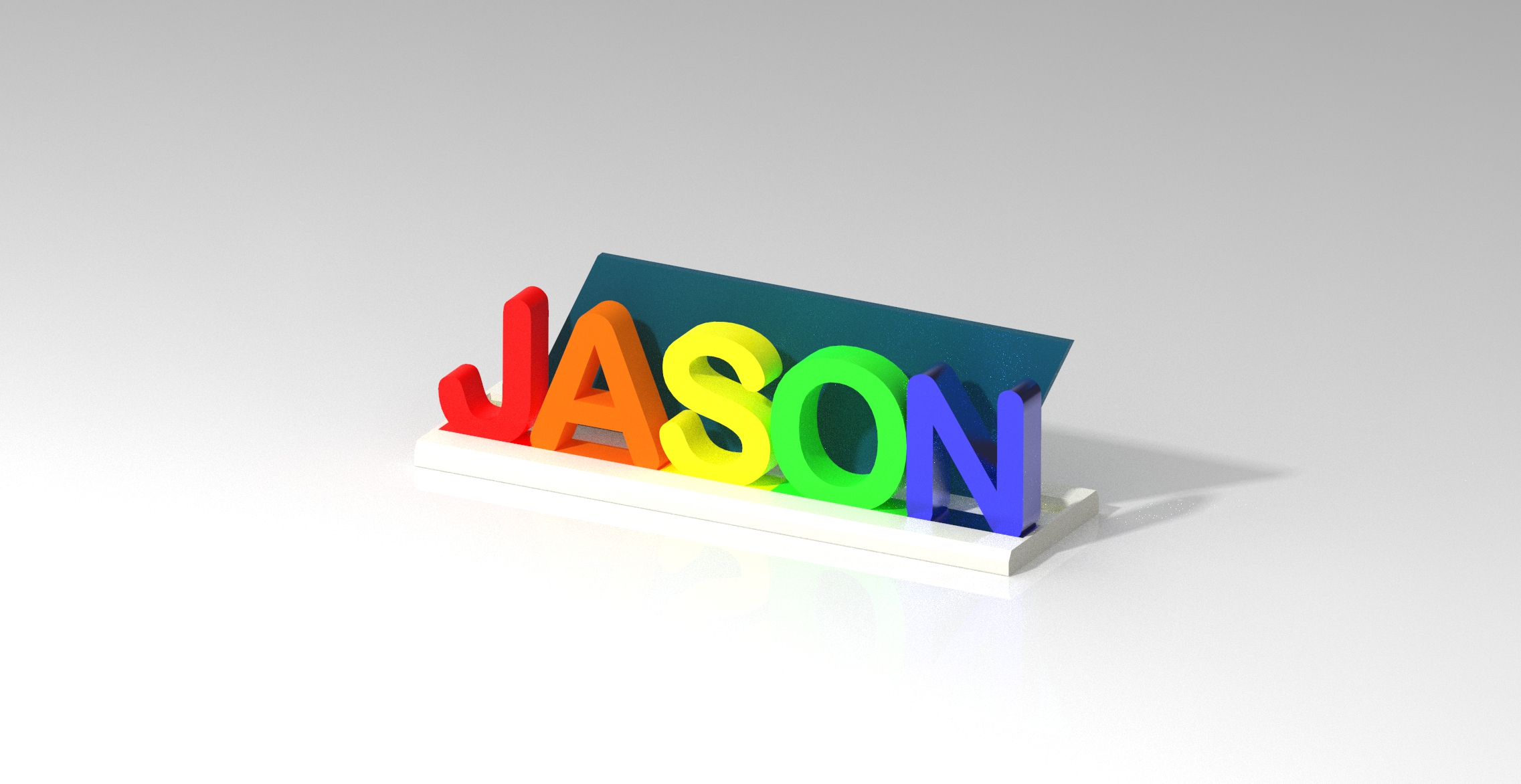 3D Name Plate / Name Tag for Desk Modular - photo 3