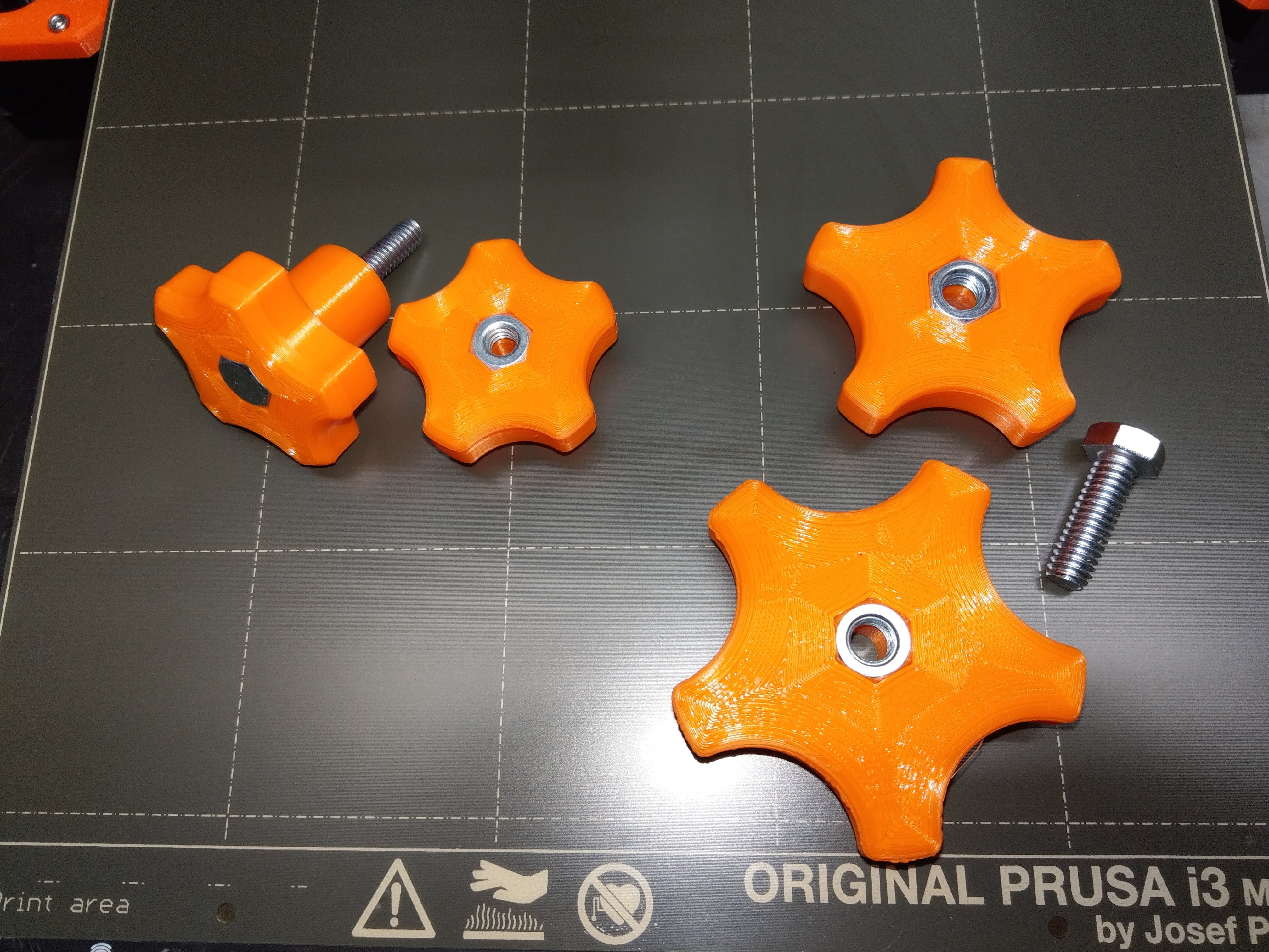 Knob - 1/4in and 5/16in Star Knobs