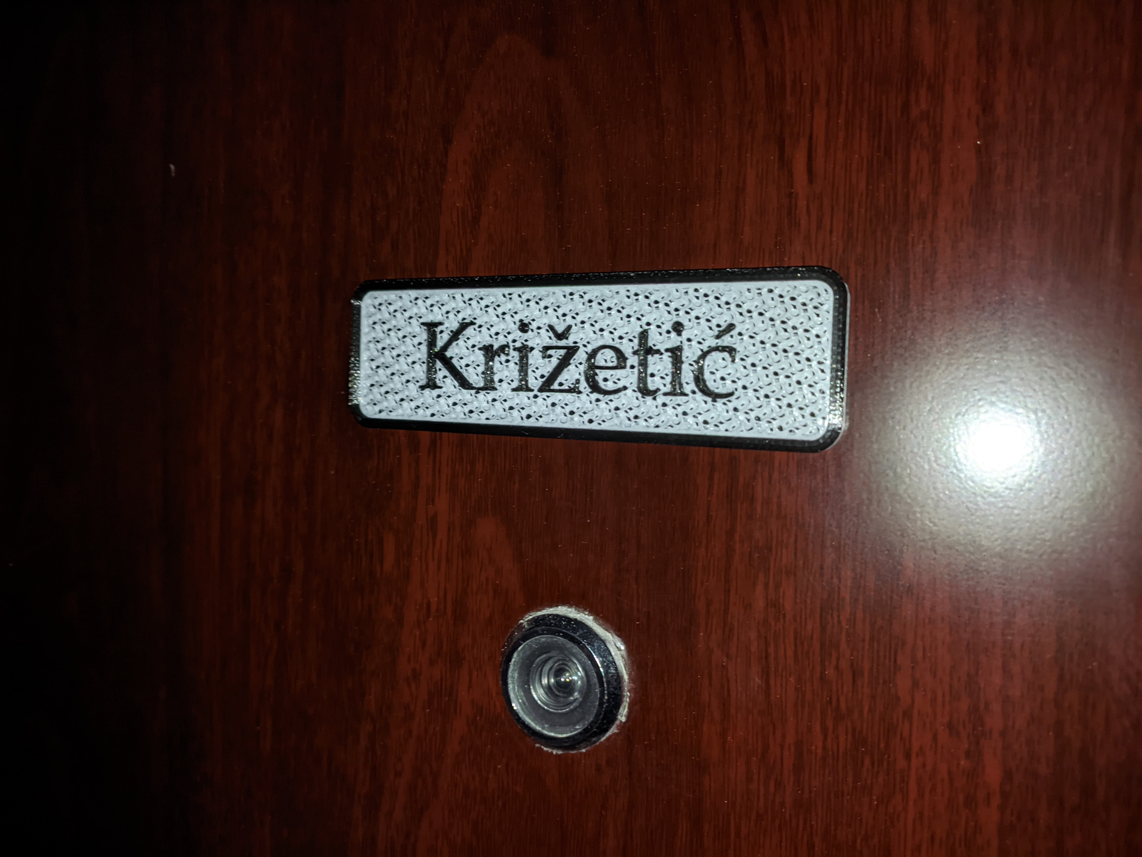 Front Door Nameplate - photo 2