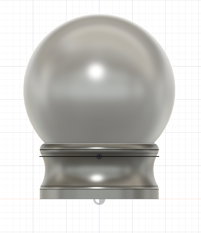 Elegant Modern Lamp Shade Finial - Replacement Part (Parametric Base)