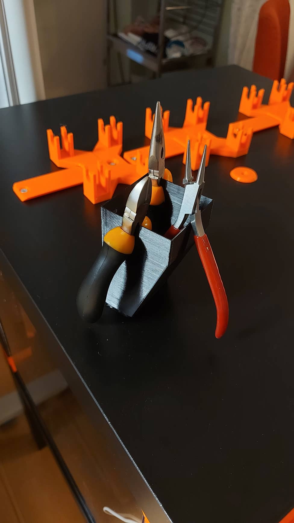 Tool holder for IKEA LACK ENCLOSURE