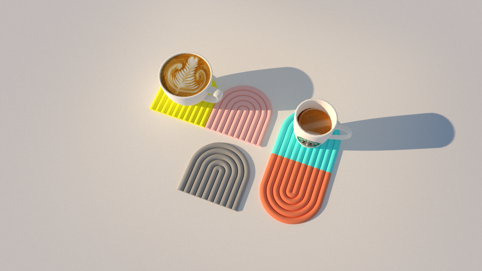 Coaster - semicircle (minimalistic) - photo 2