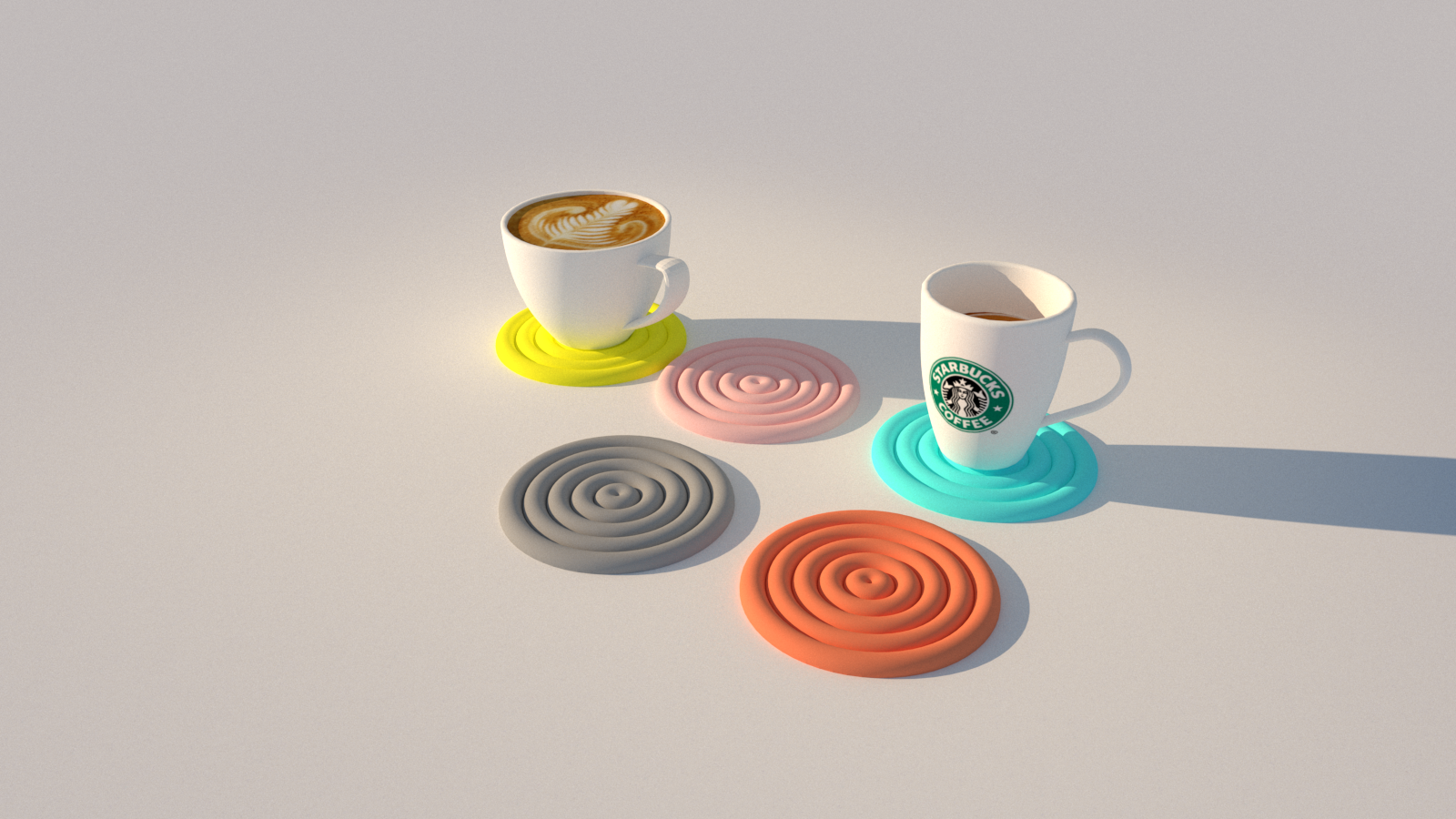 Coaster - circle (minimalistic)