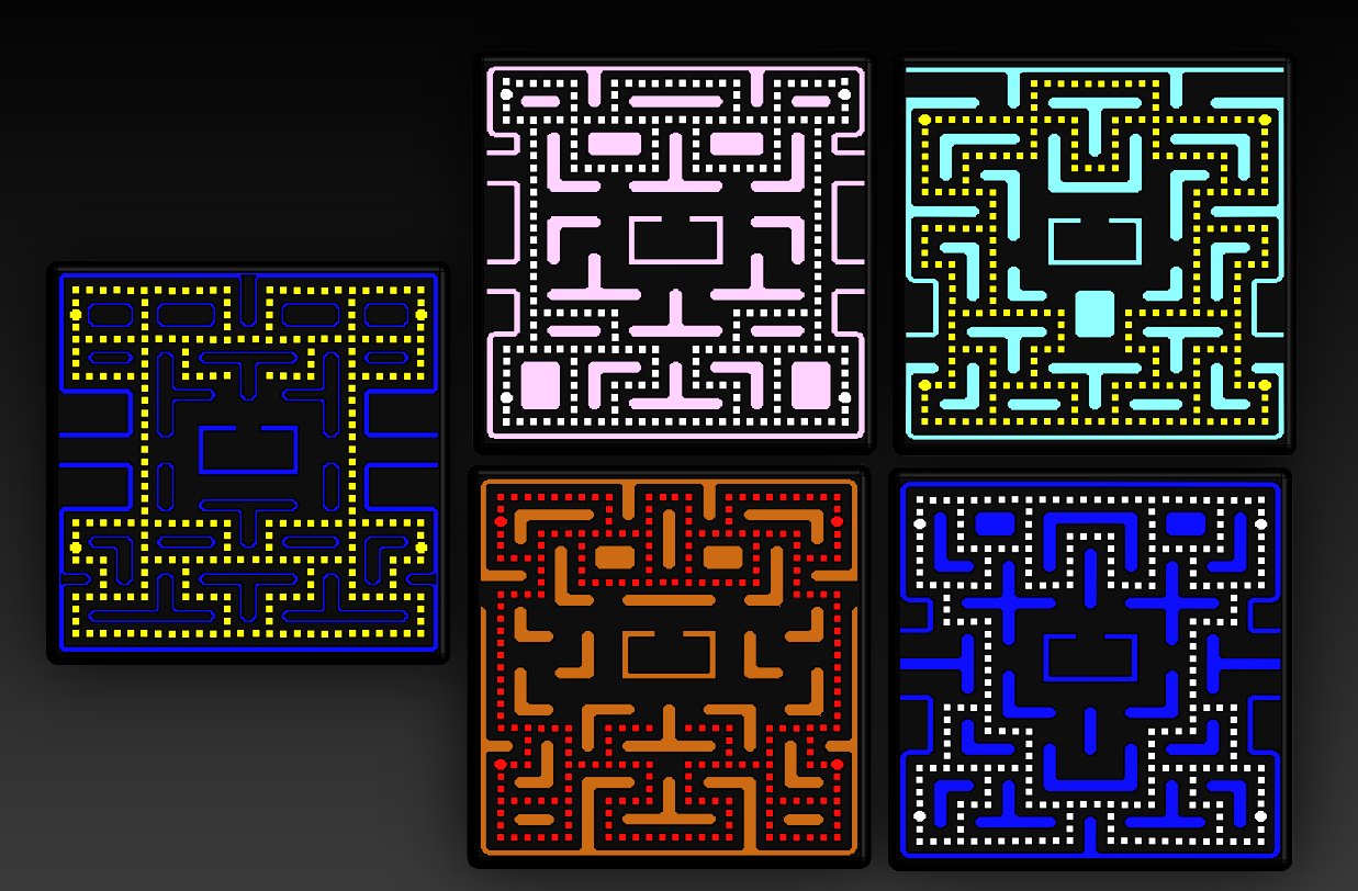 Pac-Man & Ms.Pac-Man Inspired Coaster Set (No AMS or MMU required) - photo 2