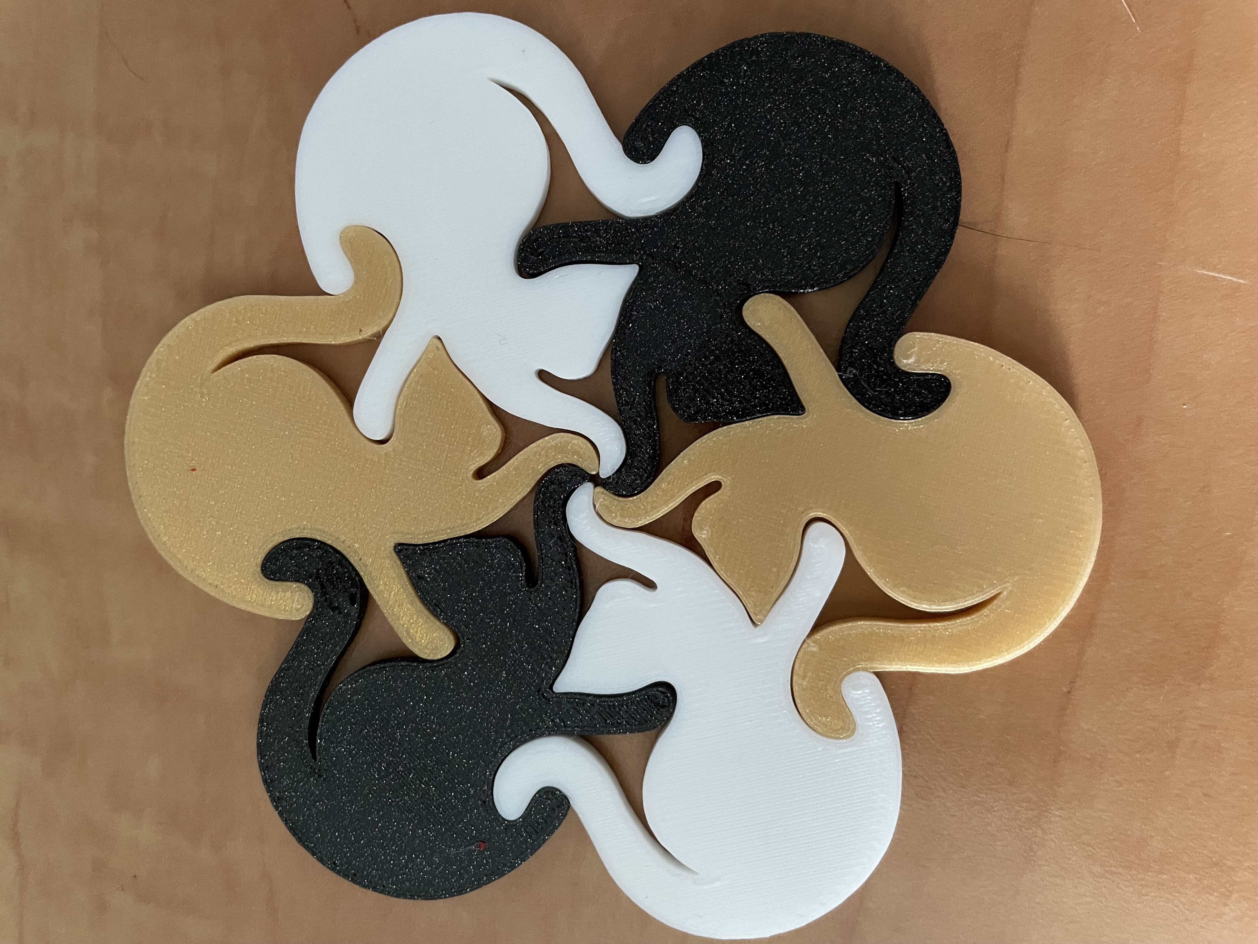 Puzzle Cat Coaster + support - photo 2