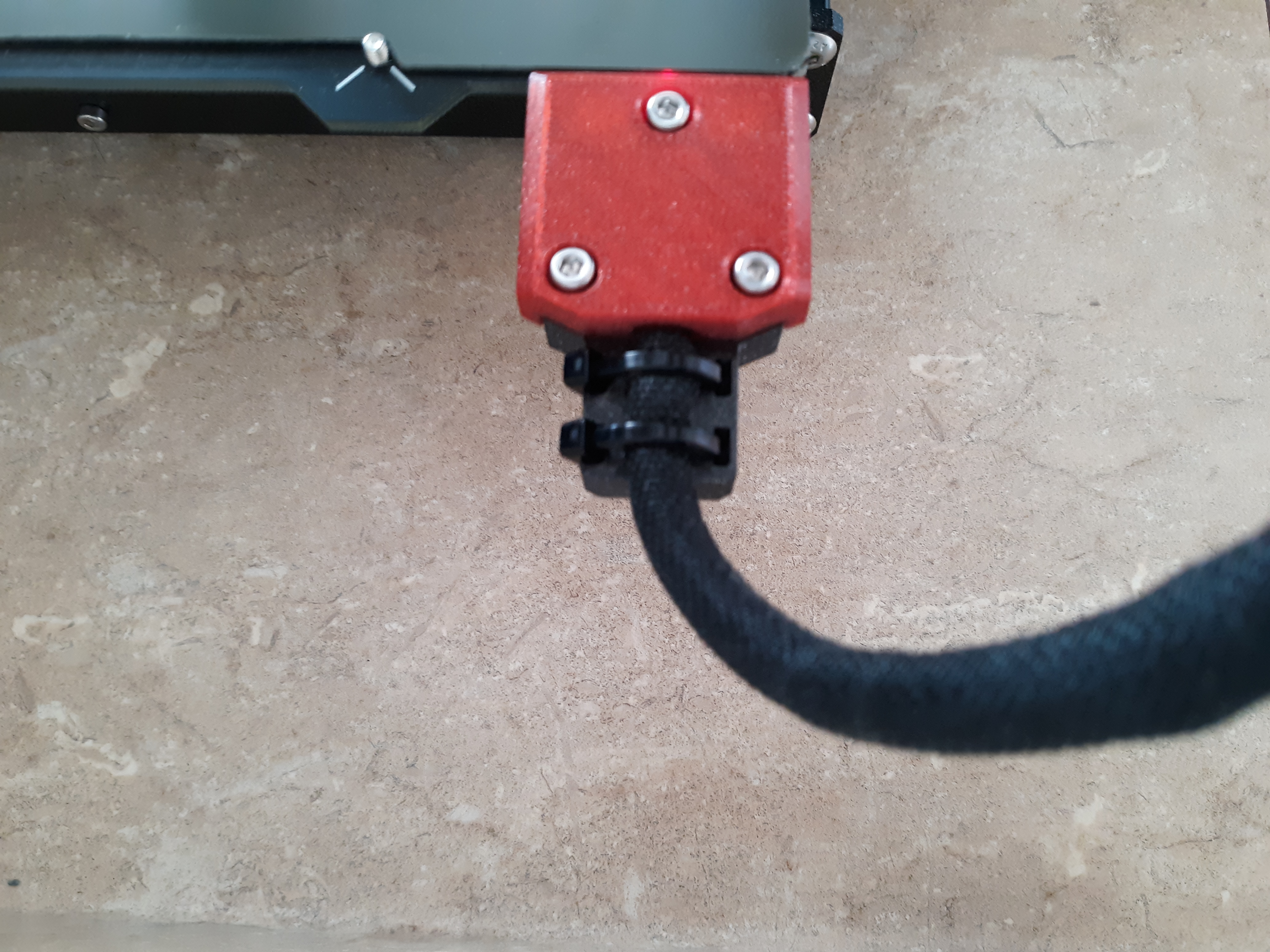 Prusa MK3S Heatbed Cable Support - Modified Original