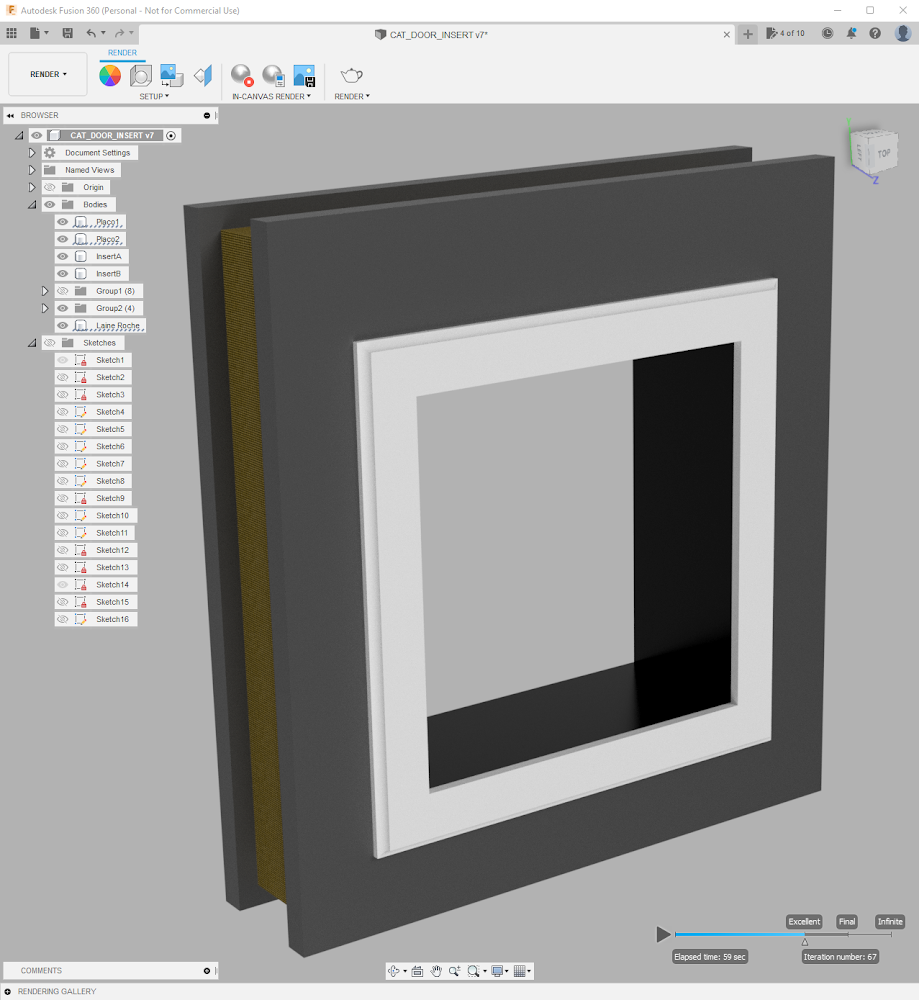 Cat door wall insert - photo 2