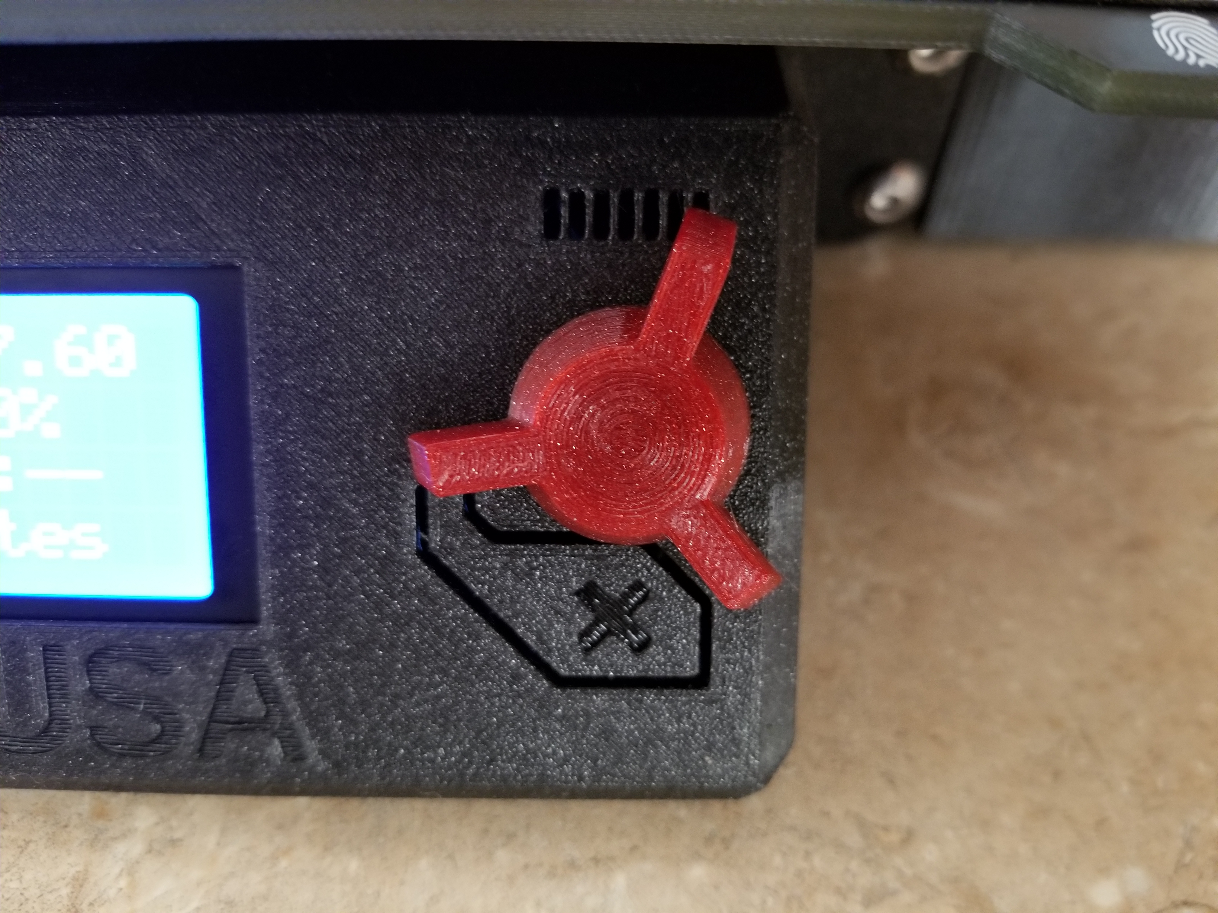 Prusa MK3 LCD Knob - Multi Spoke Models