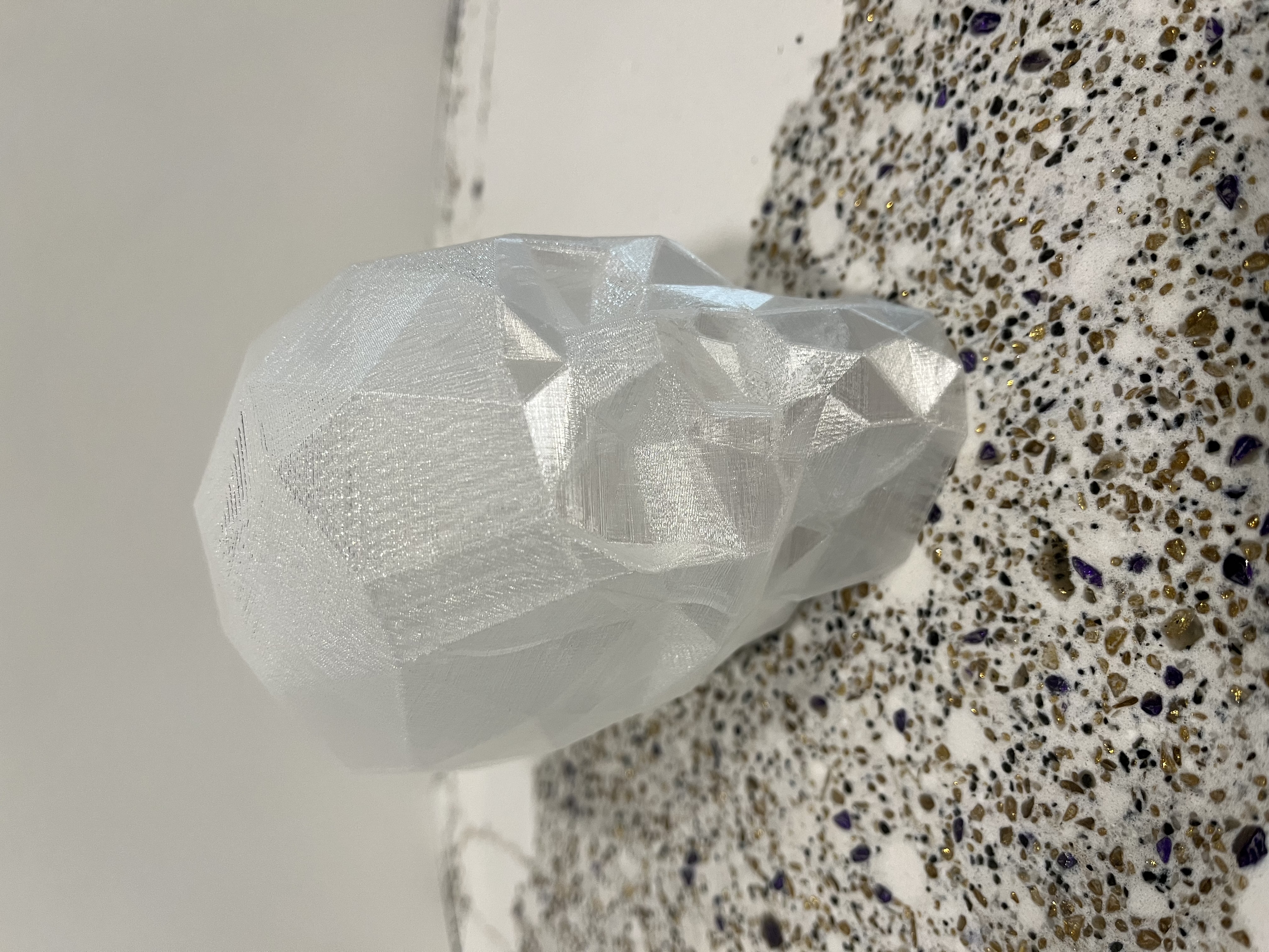 Low Poly Skull Squish Stress Toy