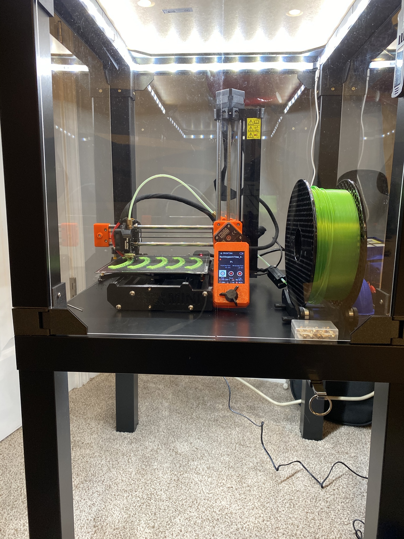Lack Enclosure v2 modified to print on the Mini