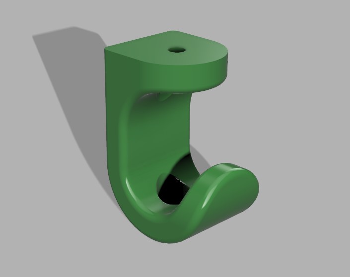 Screw J hook for hanging the cable
